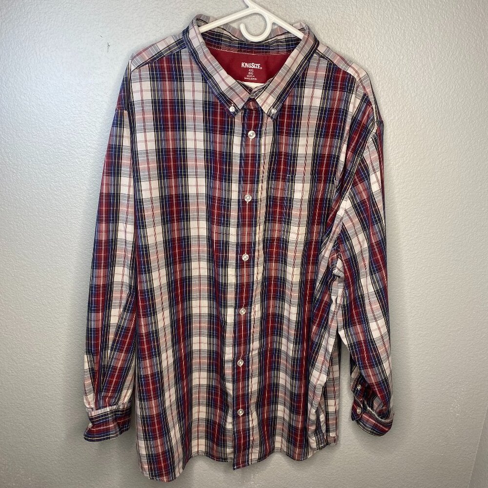 King Size Plaid Buttondown Shirt